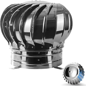 Ventilateur d'extraction de toit industriel auto-alimenté pour entrepôt, serre, cheminée, cuisine, sans alimentation électrique - Product Image 2