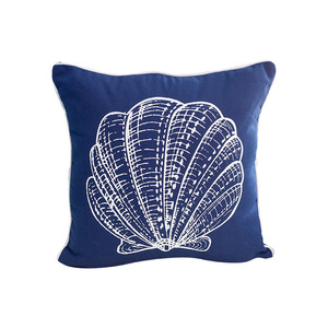 Ocean-themed Cotton <b>Throw</b> <b>Pillow</b> 45x45 Cm Marine Pattern Square Removable Washable Decorative Cushion for Sofa Bedroom - Product Image 4