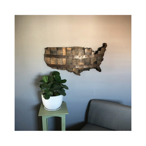 Stati Uniti botte di Bourbon legno ritagliato con anelli - Product Image 1