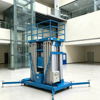 Plateforme de travail en hauteur à double colonne en alliage d'aluminium Eterlift pour l'entretien des usines en intérieur