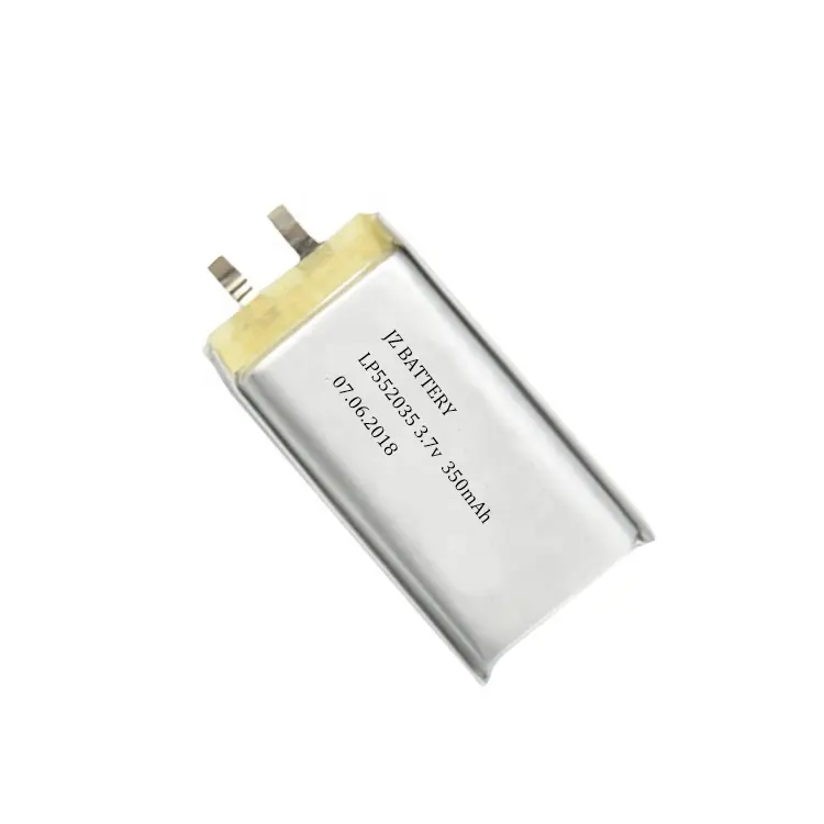 Rechargeable 552035 3.7v 350mAh lithium-polymer batterie für digitale produkte