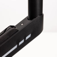 Support d'écran réglable premium à 90 degrés pour ordinateur, bras de moniteur à ressort unique avec gestion des câbles USB-A pour écrans de 17 à 32 pouces