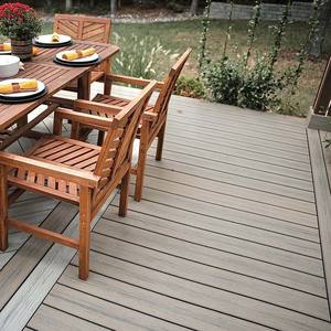 Planche de <span class=keywords><strong>terrasse</strong></span> <span class=keywords><strong>en</strong></span> PVC de qualité supérieure résistante aux UV et anti-décoloration, surface ASA, pour toit, <span class=keywords><strong>terrasse</strong></span>, cour, complexe hôtelier, allée, aménagement paysager résidentiel - Product Image 1