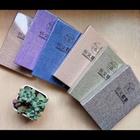 Gran oferta, cuaderno de tela A6B6, hilo personalizado, diario de costura, cuaderno, rejilla, línea en blanco, bolsillo interior, planificador de horarios, cuadernos
