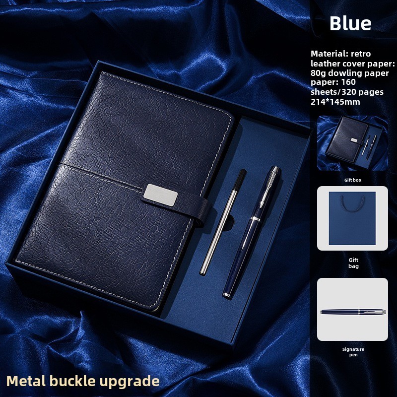 Blue Pages (buckle style) - Business Gift Box Set