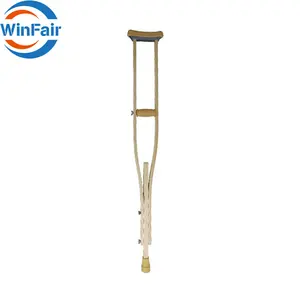 WinFair 사용자 정의 겨드랑이 보행기 재활 장비 걷는 지팡이 겨드랑이 미끄럼 방지 목발 나무 아래 팔 목발