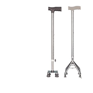 Bâton de marche léger à une seule jambe avec embout en caoutchouc antidérapant pour une utilisation en intérieur et en extérieur - Product Image 1