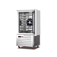 Congélateur vertical en acier inoxydable pour supermarché, ultra-basse température (-45°C), conception intégrée, 15 plateaux, modèle de comptoir