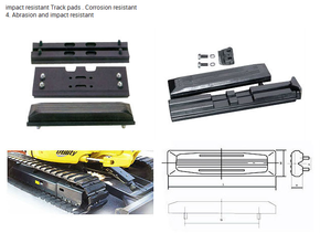 Durmiente de plástico HDPE, fabricante de durmientes UHMWPE, durmiente de bloque ferroviario de plástico, zapatas de oruga de excavadora de plástico - Product Image 5