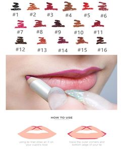 Crayon à lèvres waterproof 16 couleurs, vegan, mat, nude, avec minéraux longue tenue pour le maquillage - Product Image 3