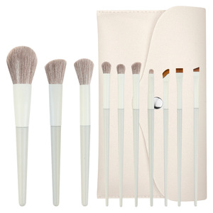 Juego de brochas de maquillaje Paie, 10 piezas, pelo sintético, tacto suave para maquillaje de rostro y ojos - Product Image 5