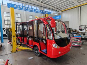 รถบัสท่องเที่ยวไฟฟ้า HKBG คุณภาพสูง พร้อมสีสันปรับแต่งได้ และความเร็ว 30 กม./ชม. - Product Image 4