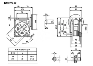 1 개/몫 NMRV40 비동기 웜 기어 감속기 + 250W 3 상 50-60Hz 모터 수직 220V 380V 대형/소형 플랜지 소형 - Product Image 4