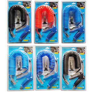 Pistolet de soufflage de poussière d'air robuste 4x6mm 5x8mm | Duster pneumatique de tuyau en TPU enroulé de 50cm pour le nettoyage de compresseur de qualité industrielle - Product Image 6