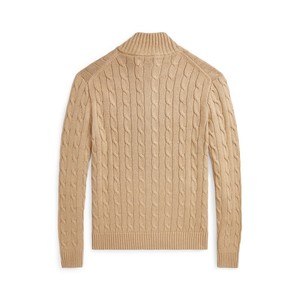 Usine de tricots personnalisés Pull-over à fermeture éclair à col montant pour hommes Pull-over Slim Fit <span class=keywords><strong>Original</strong></span> en tricot torsadé à fermeture éclair complète pour hommes - Product Image 3