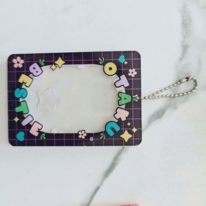 Fundas para fotos de ídolos DIY estilo INS, el último modelo, soporte de tarjetas de acrílico con cadena, llavero con marco Kpop para tarjetas de crédito - Product Image 2