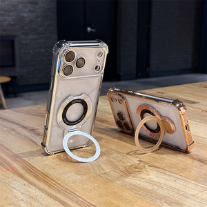 เคสโทรศัพท์กันกระแทกแบบใส ขอบอะคริลิค พร้อมกรอบโลหะชุบไฟฟ้า สำหรับ <span class=keywords><strong>iPhone</strong></span> 17 <span class=keywords><strong>Pro</strong></span> 16 15 <span class=keywords><strong>14</strong></span> Plus 13 12 11 <span class=keywords><strong>Max</strong></span> Air - Product Image 4