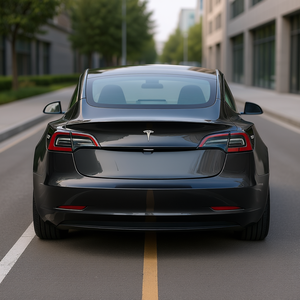Aileron arrière en fibre de carbone GT Wing noir mat pour Tesla Model 3, aileron de voiture de course haute résistance avec ruban adhésif ou vis - Product Image 2