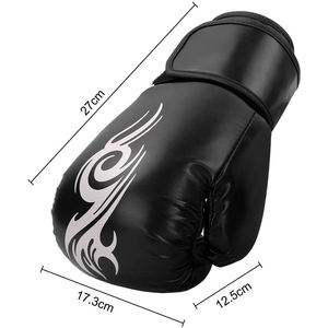 Nouveauté Gants de boxe professionnels en cuir/cuir PU - Sangle de poignet réglable durable Antidérapant Respirant pour MMA et entraînement - Product Image 5