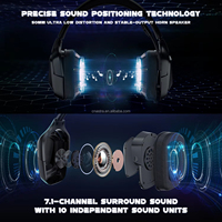 ONIKUMA K20 Headset Gaming Berkabel Over-Ear 3.5mm 40mm Driver RGB Lighting Headphone Peredam Kebisingan yang Dapat Diputar untuk PC