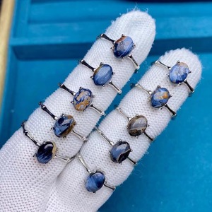 Bague en pierres semi-précieuses naturelles, best-seller, quartz rose, agate mousse, aigue-marine, <span class=keywords><strong>pierre</strong></span> <span class=keywords><strong>de</strong></span> <span class=keywords><strong>lune</strong></span>, bijoux en cristal, cadeau pour la Saint-Valentin - Product Image 1