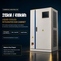 Unité de stockage de batteries 215 kW 418 kWh IP54 pour usines, parcs industriels, salles techniques et projets d'entrepôts