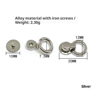 Boucle <span class=keywords><strong>de</strong></span> suspension multi-anneaux électroplaquée quatre couleurs pour coque <span class=keywords><strong>de</strong></span> téléphone et sac, avec fermoir <span class=keywords><strong>de</strong></span> bijoux DIY en forme <span class=keywords><strong>de</strong></span> tête <span class=keywords><strong>de</strong></span> <span class=keywords><strong>moine</strong></span> - Product Image 4