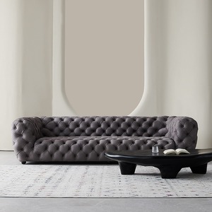 Canapé en tissu de style minimaliste italien <span class=keywords><strong>Baxter</strong></span> - Tissu technique mat avec poignées escamotables pour villas, grands appartements et hôtels - Product Image 2