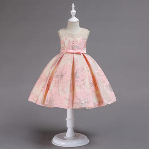 2200 Высокое качество От 3 до 8 лет для малышей; Платье для девочки, держащей букет невесты на свадьбе, дизайнерская детская нарядная одежда; Детское праздничное платье - Product Image 5