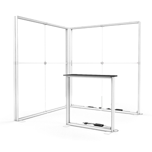Stand de Exhibición de Aluminio Plegable, Exhibidor de Tela Tensada para <span class=keywords><strong>Ferias</strong></span> Comerciales, 3x2 3x3 Metros, Stand de Exhibición con Caja de Luz - Product Image 6