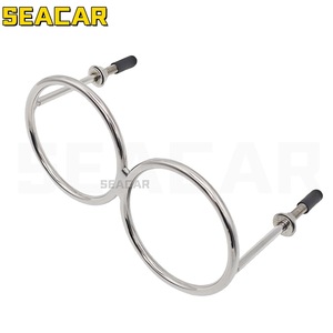 Seacar Stainless Steel Double Cup Holder Rack For Boat Marine RV <b>Interior</b> <b>Accessory</b> - Product Image 2