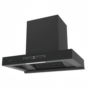 Hotte aspirante moderne noire ARCTURUS avec boutons multifonctions et éclairage LED pour la cuisine quotidienne familiale - Product Image 5