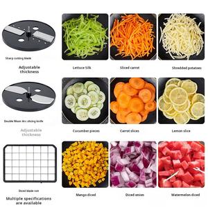 Cortadora Comercial de Verduras en Cubos, Máquina para Cortar Zanahorias, Papas, Cebollas en Partículas, Cortadora de Verduras para Tiendas de Té con Leche - Product Image 5