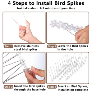 Púas Antipájaros con Base de Plástico, Púas Repelentes de Aves, Anti Palomas, 5 Puntas, Proveedores - Product Image 3