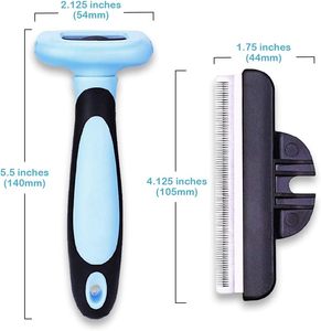 Peine para Peluquería Canina al por Mayor, Cepillo Quita Pelos de Mascotas, Peine de Acero Inoxidable Reutilizable Sencillo para Peluquería Canina, Venta a Granel - Product Image 2