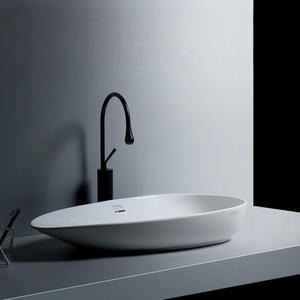<b>Side</b> drain ceramic above counter basin basin wash basin washing machine cabinet creative wash basin basin wash <b>table</b> - Product Image 1
