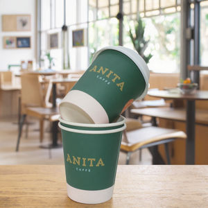 Gobelets à café en papier jetables à double paroi de 16oz du fabricant, fabriqués artisanalement, en PLA, boissons chaudes/froides, peinture PE simple/à dipple, biodégradable - Product Image 2