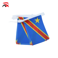 Banderoles de supporters personnalisées pour événements sportifs, en polyester imprimé, décoratives, drapeau du Congo