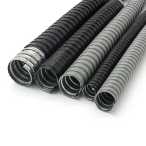 customized Heat Resistant Pipe Insulation PVC Coated Steel Flexible Conduit