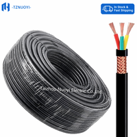 Flexibles PVC-isoliertes RVV-Kabel 2-5 Adern Verseiltes Kupfer-Elektrokabel für Haushaltsgeräte Heizung Hohe Flexibilität