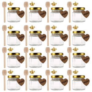 Bán buôn tùy chỉnh nhãn 25ml <span class=keywords><strong>mini</strong></span> Glass <span class=keywords><strong>Jam</strong></span> mật ong <span class=keywords><strong>Jar</strong></span> với nắp kim loại - Product Image 1
