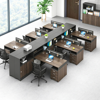 Conjunto de Sillas de Oficina Ecológicas y Duraderas para Empresas, Escritorios Modernos para 4/6 Personas, Fácil Montaje, Opciones Personalizables