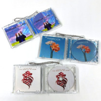 Affiche pliée personnalisée d'artiste mini-album en papier porte-clés CD NFC programmable lien URL vers de votre musique d'idole préférée