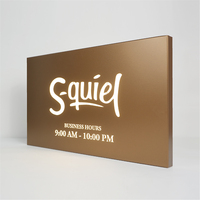 Boîte lumineuse décorative rectangulaire de qualité supérieure, panneau lumineux pour magasin, affichage des heures d'ouverture, plaque murale pour entreprise