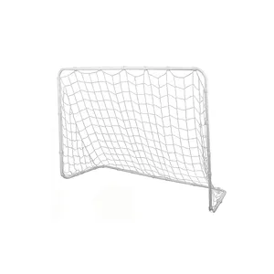 Shooting Goal Target Net 6' x 4' Football Shooting Training Backyard Outdoor Kids Official Soccer Goal, Steel Post