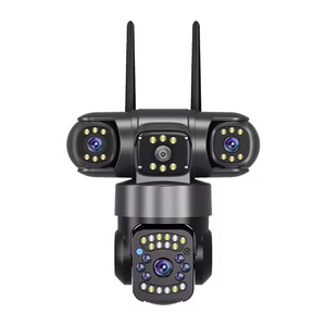 Bất 3 ống kính an ninh màn hình <span class=keywords><strong>360</strong></span> độ điện thoại di động V380 Pro từ xa ngoài trời tầm nhìn ban đêm toàn cảnh nhà CCTV HD wifi 4 gam máy ảnh - Product Image 3