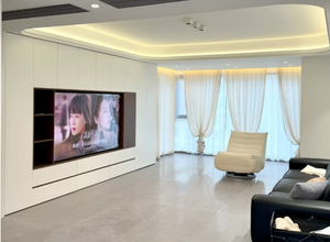 Mueble de TV Modular Personalizado de Madera para Sala de Estar, Decoración de Pared para TV de Toda la Casa - Product Image 4