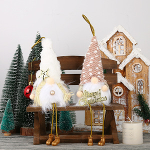 Decoraciones Navideñas, Gorro de Peluche con Lentejuelas, Muñeco de Rudolph con Luz, Gnomo Nórdico, <span class=keywords><strong>Hombre</strong></span> del Bosque, Figura de Dibujos Animados de Plástico - Product Image 1