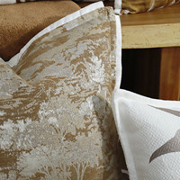 Housse de coussin décorative en lin rayé blanc beige lavable avec pompons, style bohème et campagnard, pour canapé, lit et décoration intérieure