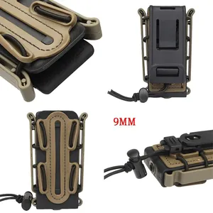Kantong Magazin Taktis LAMBUL <span class=keywords><strong>Molle</strong></span> 9mm, Sarung Magazin Cepat, Tempat Penyimpanan Senjata, Aksesoris Berburu - Product Image 4